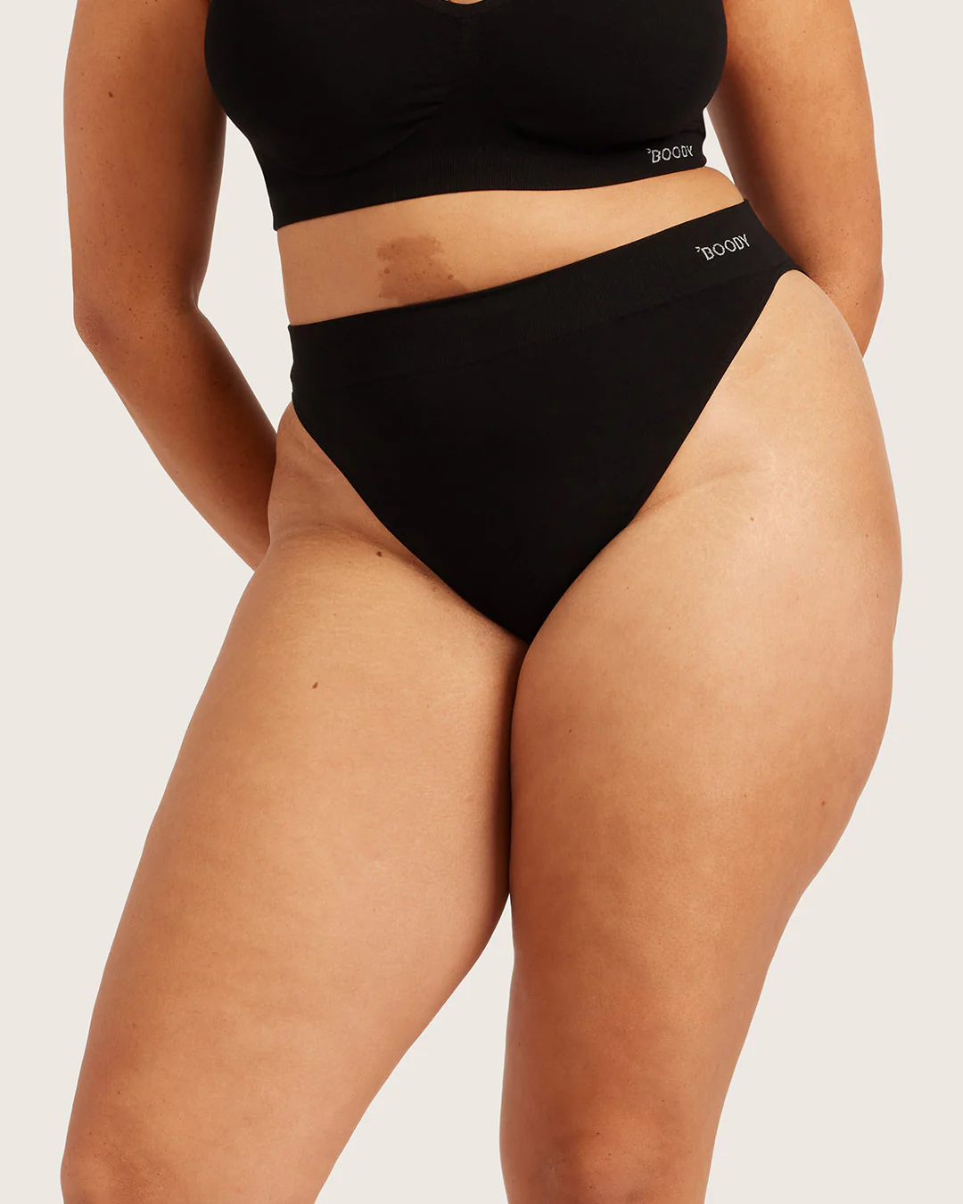 High Cut Full Briefs - Black - Image 11