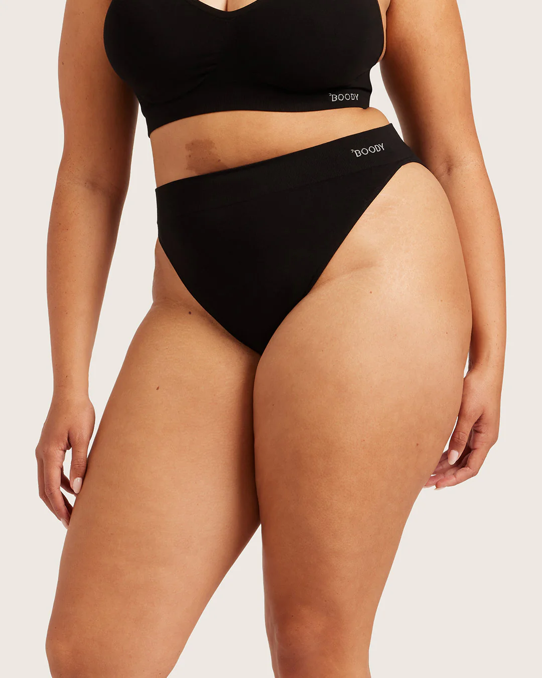 High Cut Full Briefs - Black - Image 12
