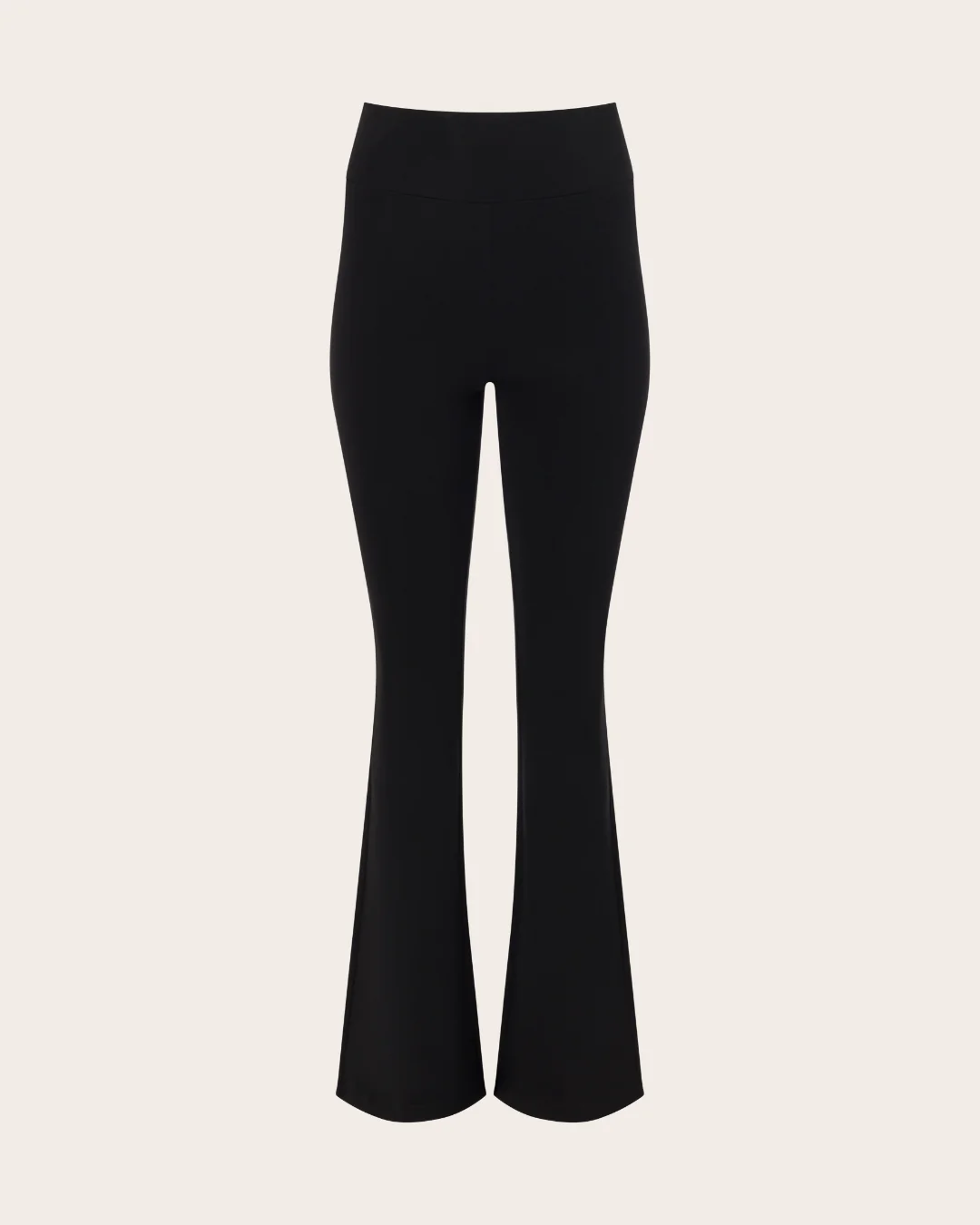 High Waist Flare Pants - Regular  - Black - Image 19