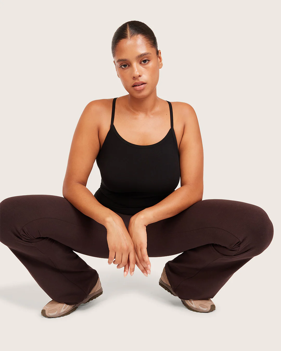 High Waist Flare Pants - Regular - Carob - Image 11