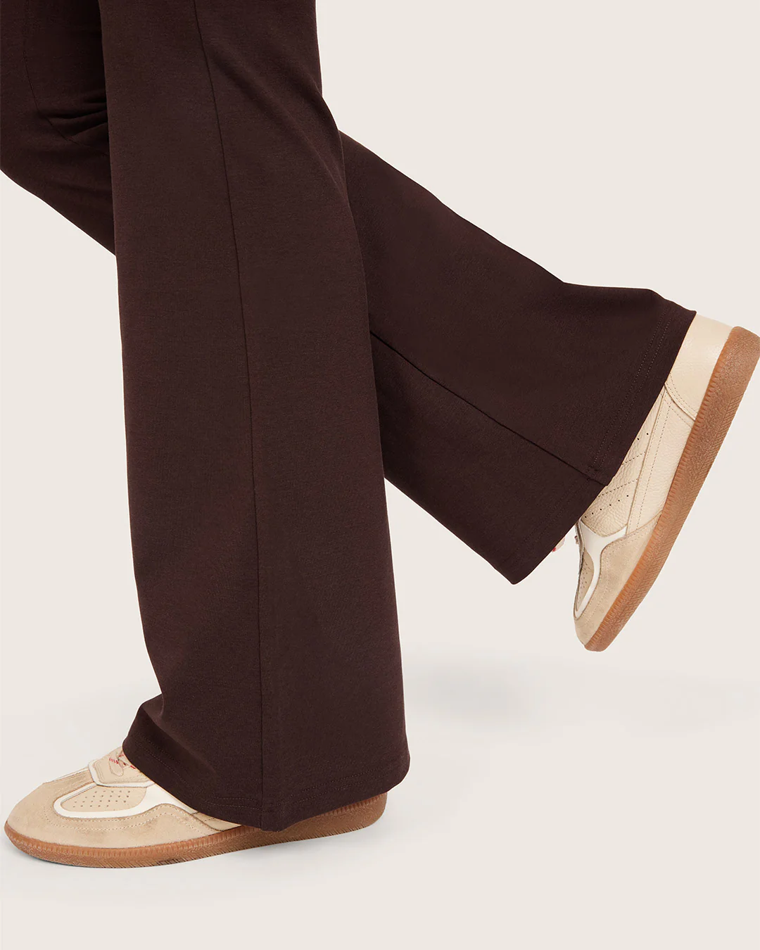 High Waist Flare Pants - Regular - Carob - Image 4