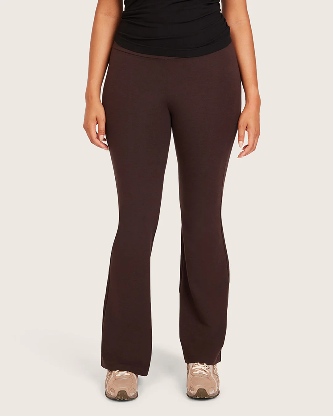 High Waist Flare Pants - Regular - Carob - Image 7