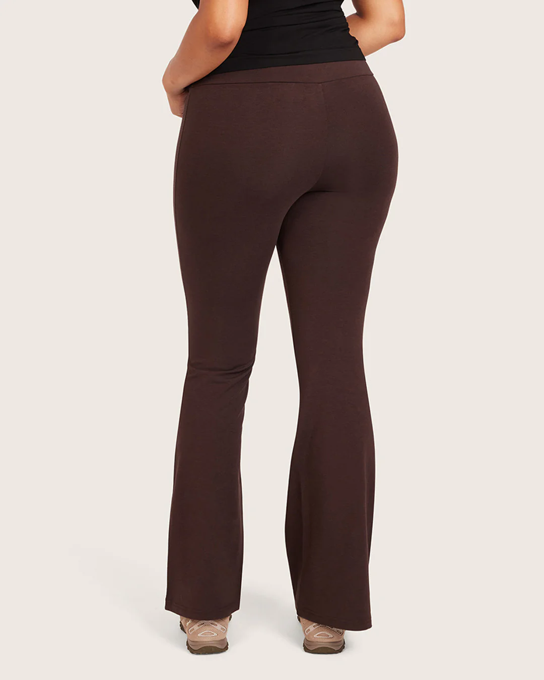 High Waist Flare Pants - Regular - Carob - Image 8