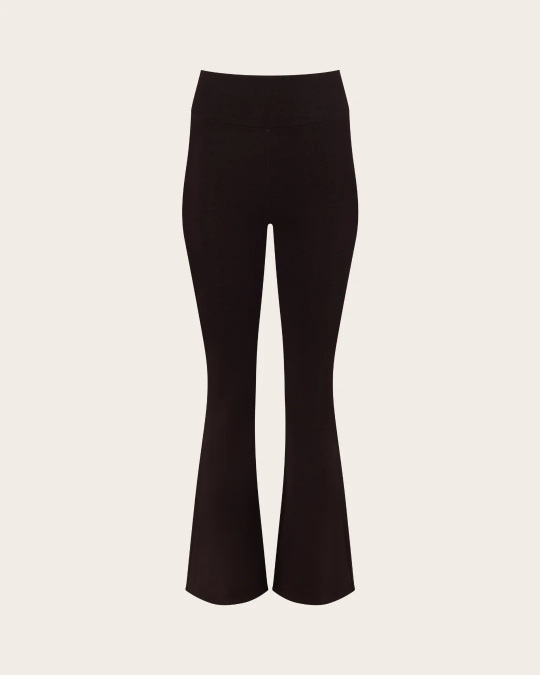 High Waist Flare Pants - Short - Carob - Image 15