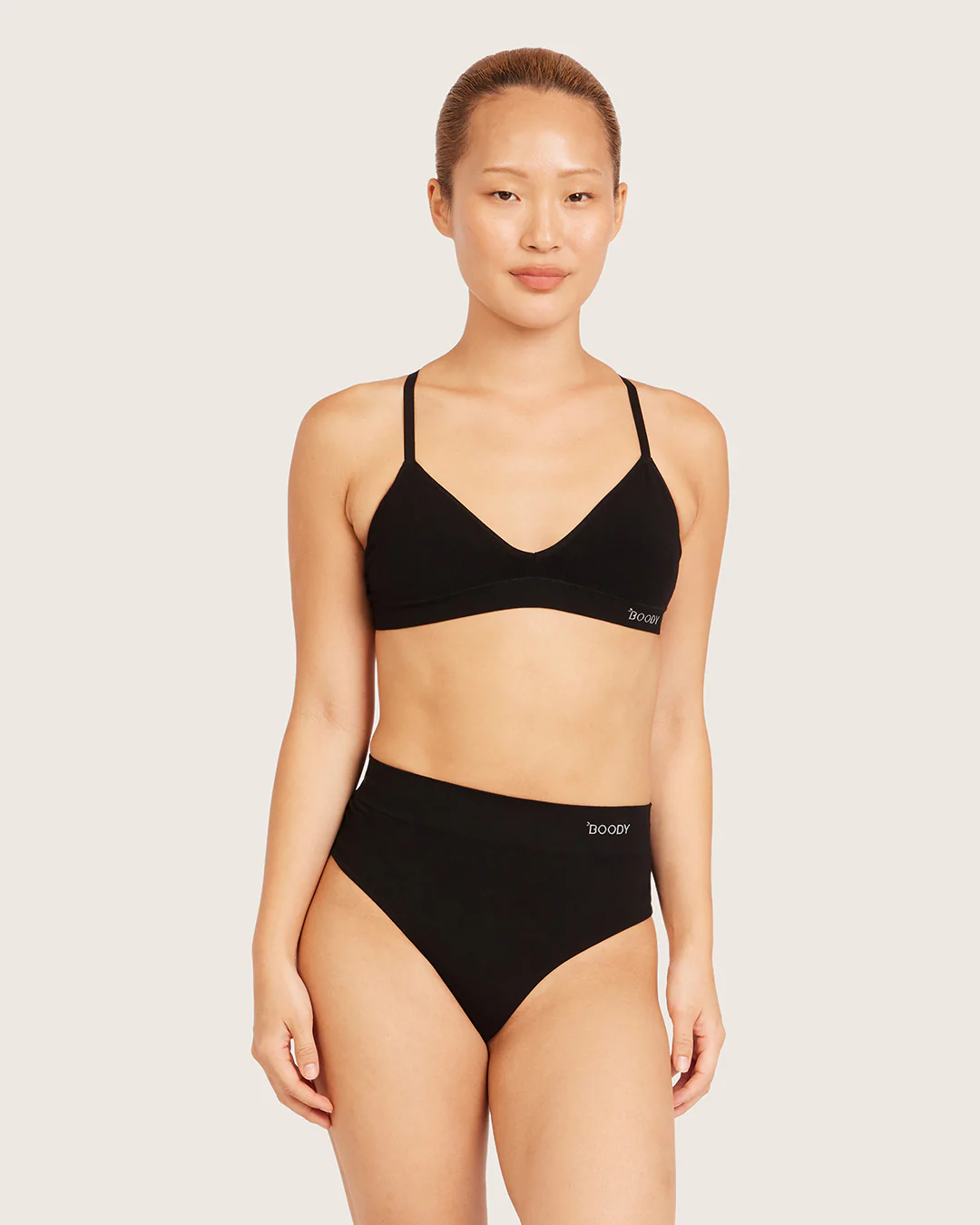 High Waist G-String - Black - Image 11