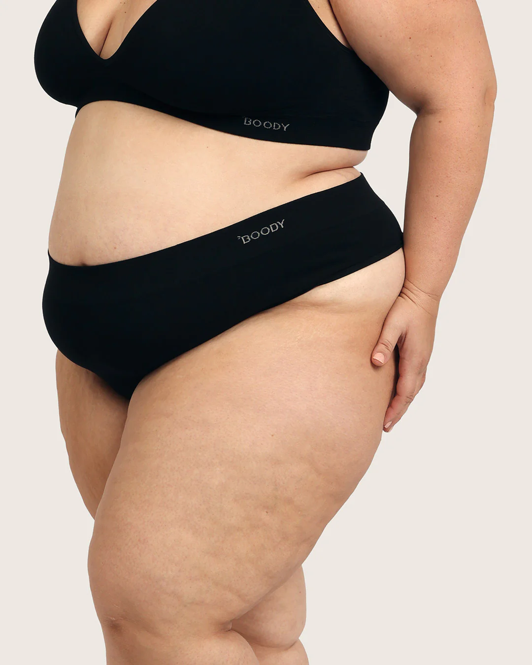 High Waist G-String - Black - Image 15