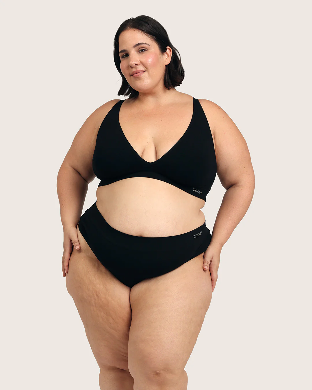 High Waist G-String - Black - Image 17