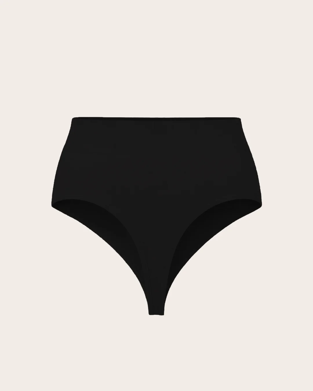 High Waist G-String - Black - Image 18