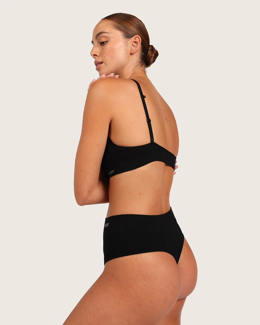 High Waist G-String - Black - Image 6
