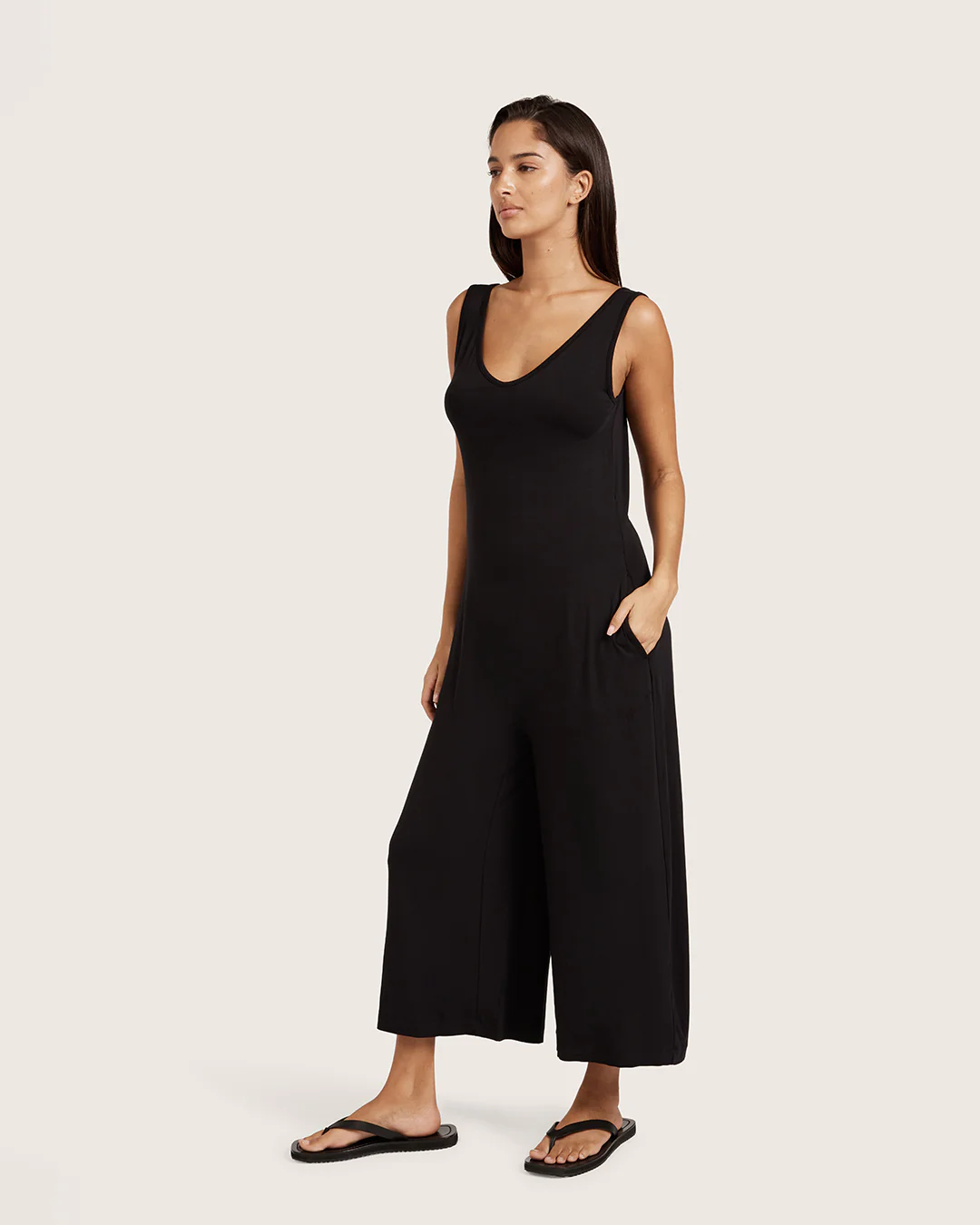 Long Jumpsuit - Black - Image 10