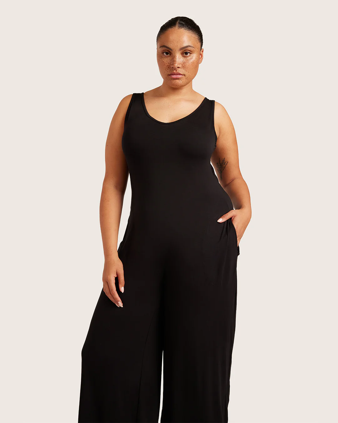 Long Jumpsuit - Black - Image 21