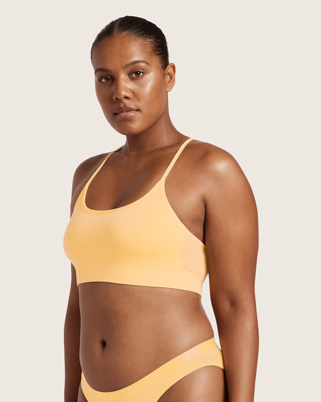 LYOLYTE Racerback Bralette - Mango - Image 7