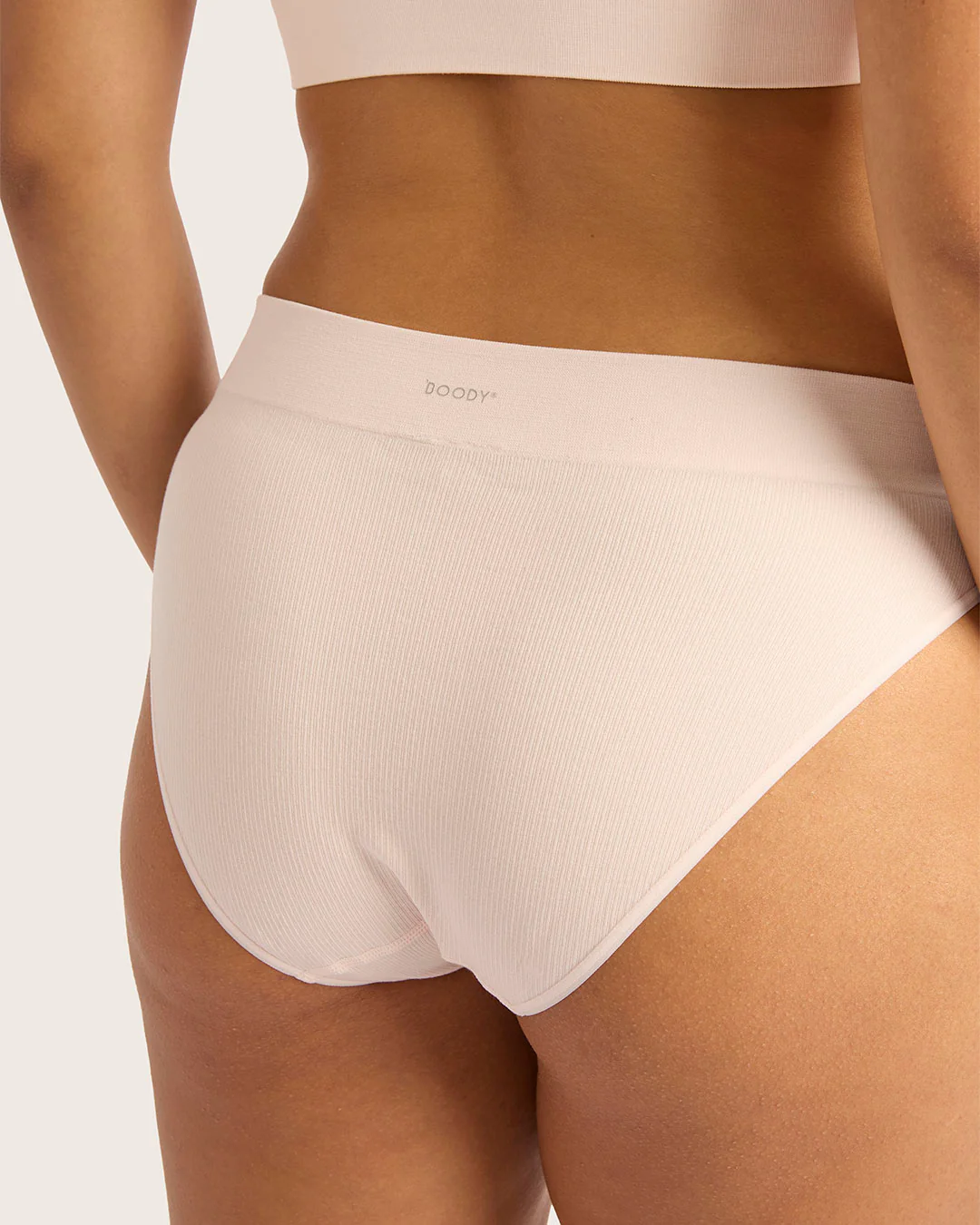 LYOLYTE Ribbed High Leg Briefs - Powder Pink - Image 10