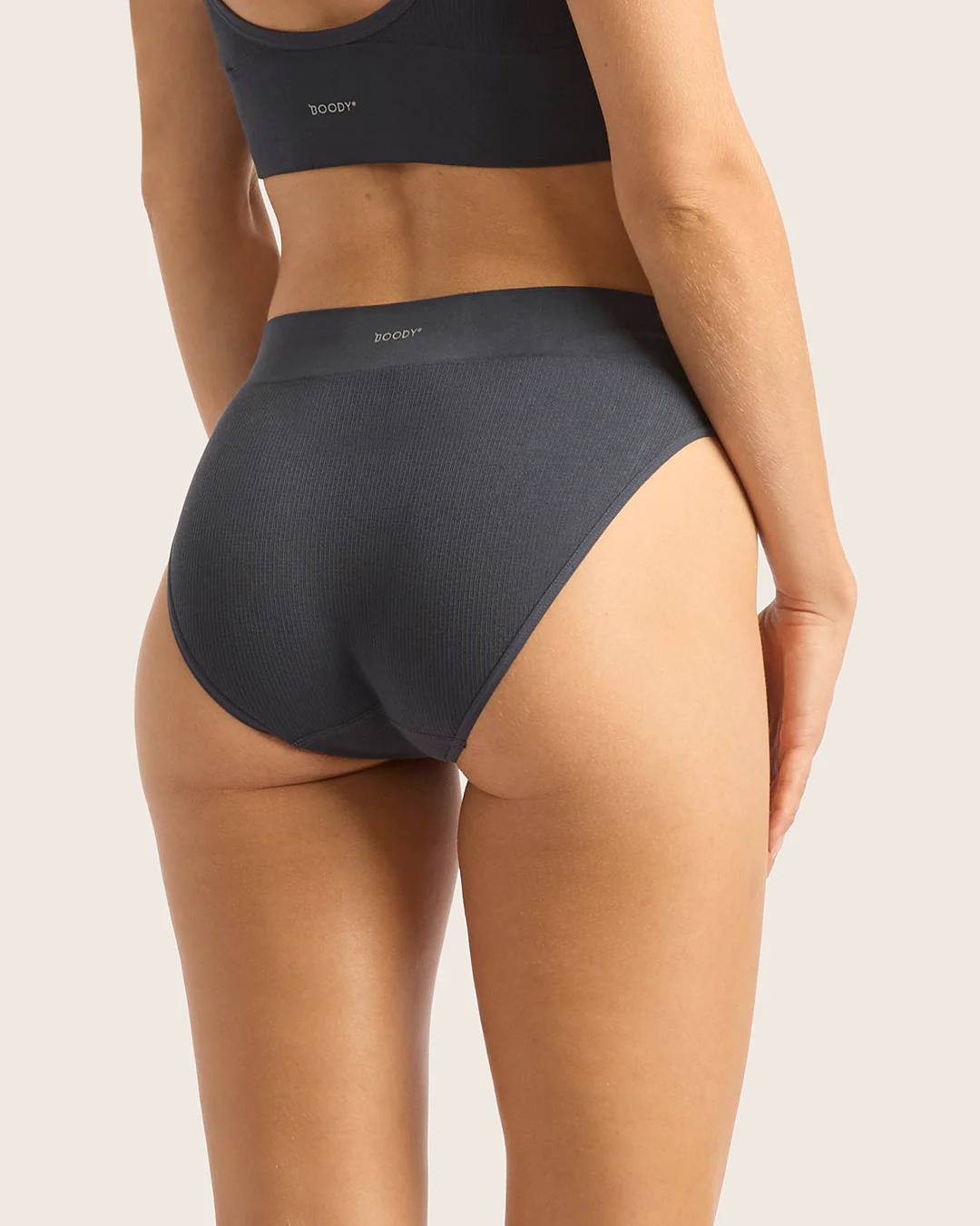 LYOLYTE Ribbed High Leg Briefs - Storm - Image 2
