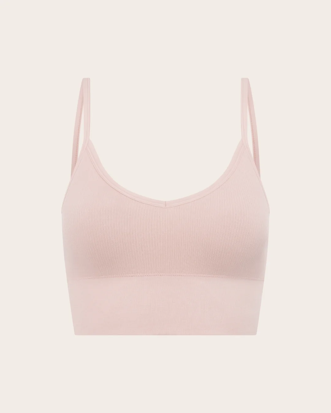 LYOLYTE Ribbed Low Back Bralette - Powder Pink - Image 13