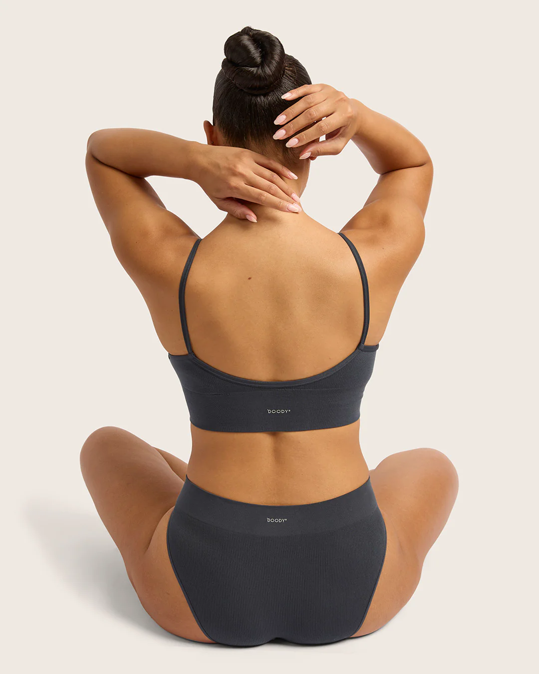 LYOLYTE Ribbed Low Back Bralette - Storm - Image 9