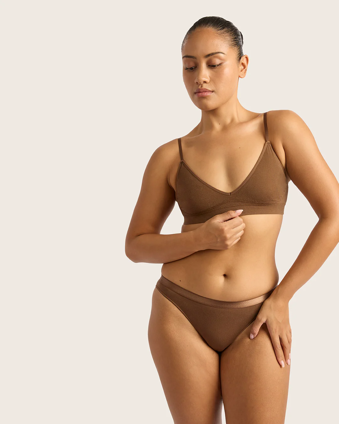LYOLYTE Triangle Bralette - Clove - Image 10