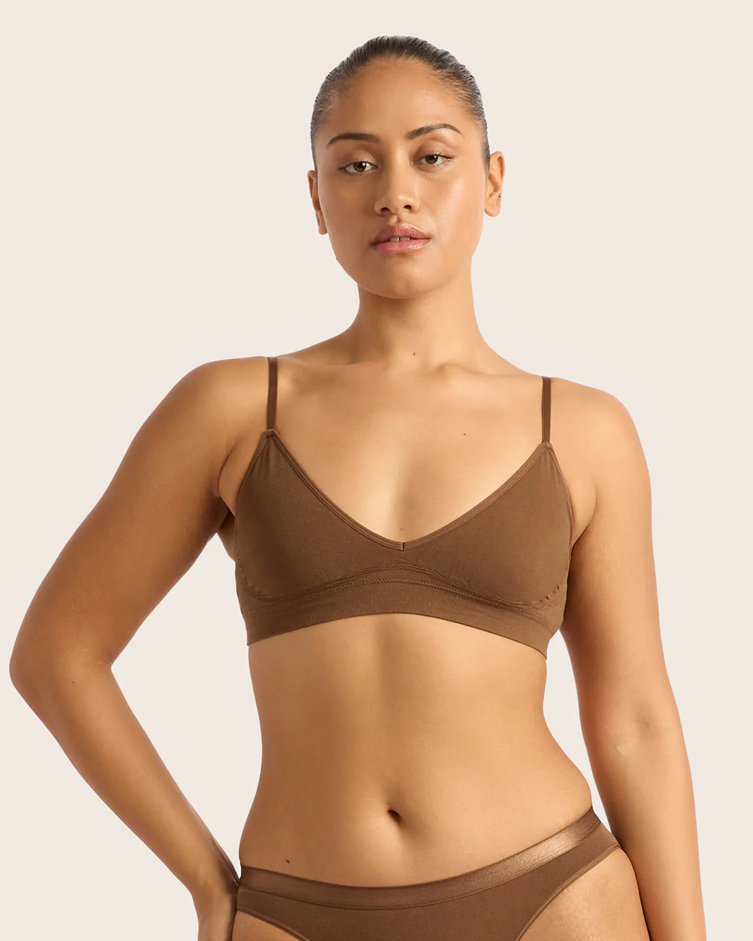 LYOLYTE Triangle Bralette - Clove - Image 6