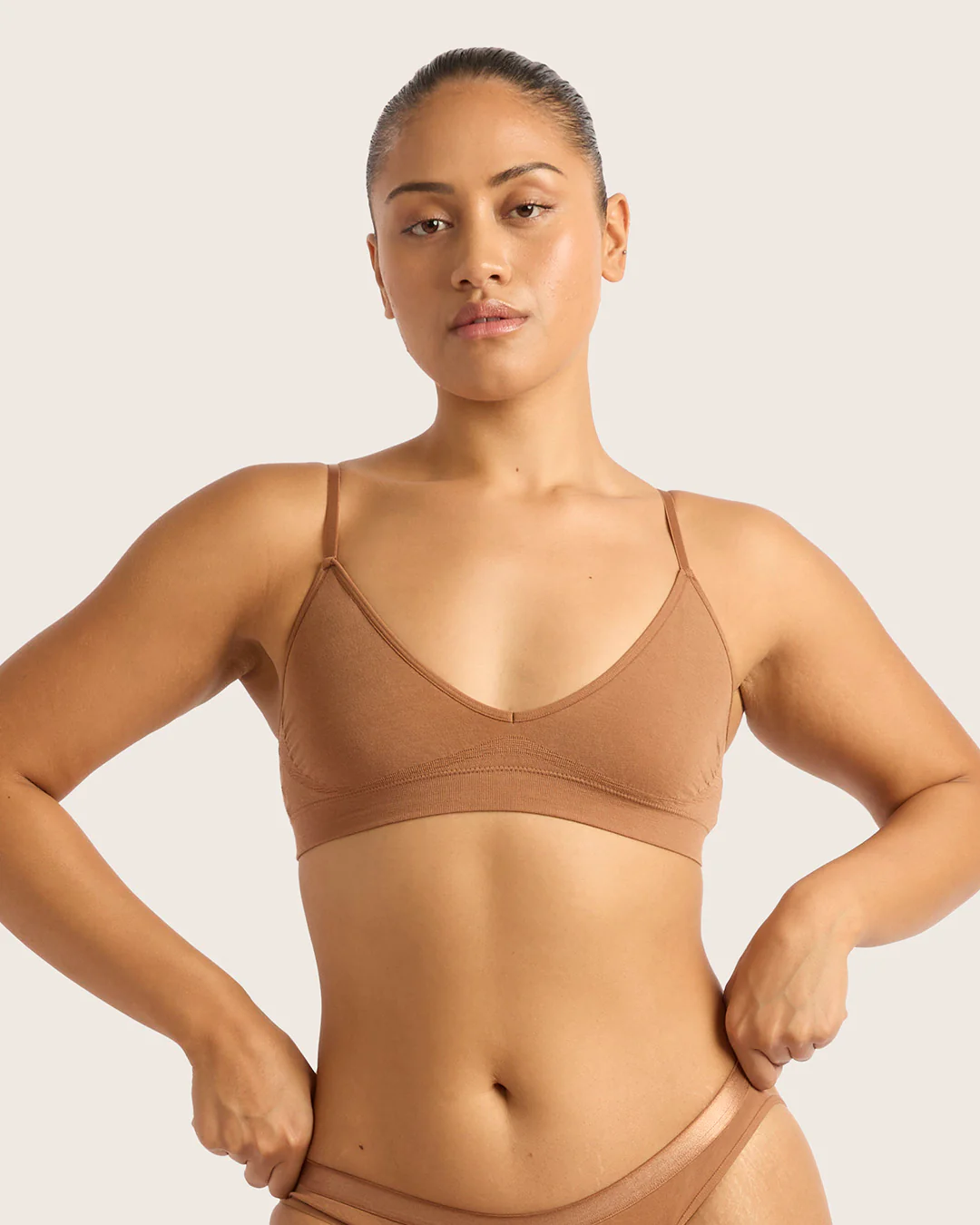 LYOLYTE Triangle Bralette - Maple - Image 6