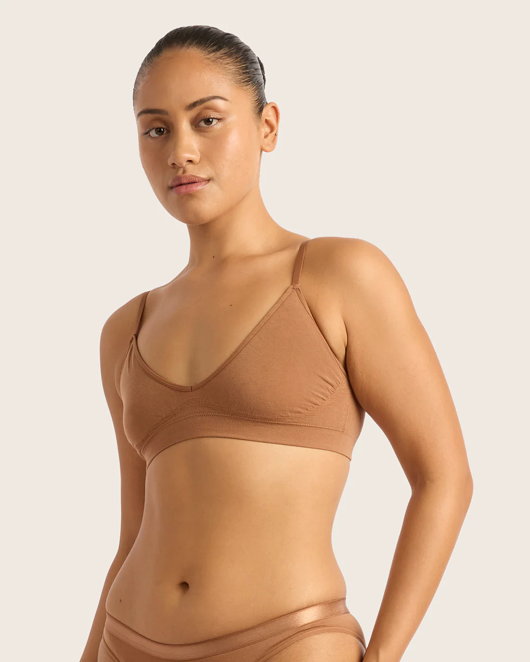LYOLYTE Triangle Bralette - Maple - Image 8