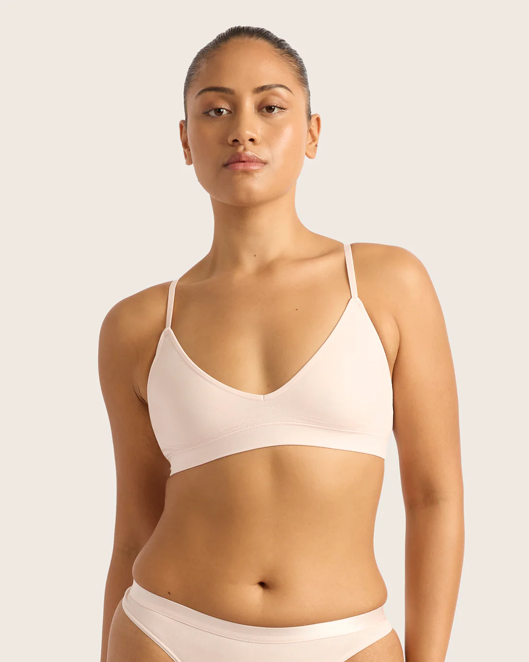 LYOLYTE Triangle Bralette - Powder Pink - Image 6