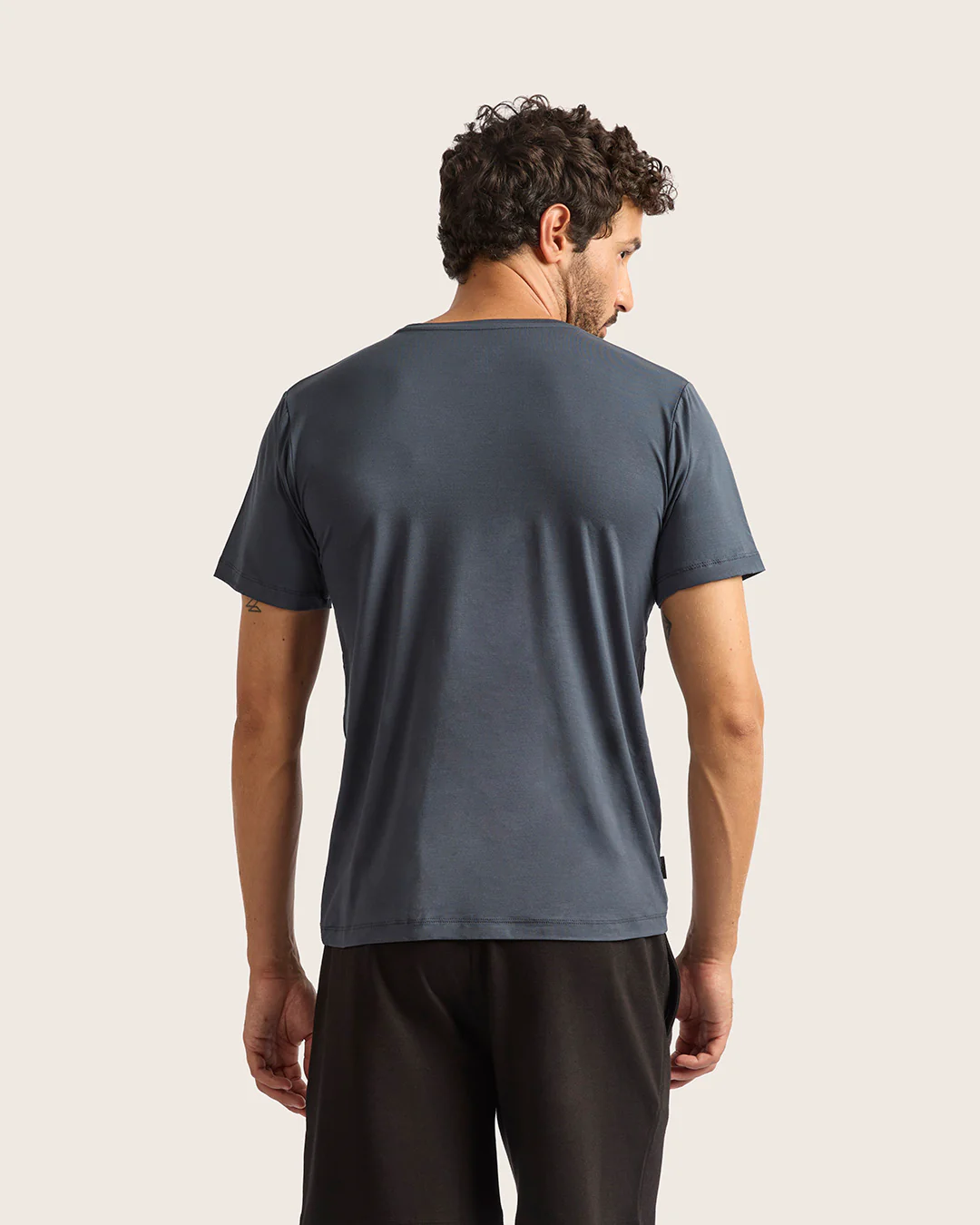 Men's Base Layer Crew Neck T-Shirt - Storm - Image 3