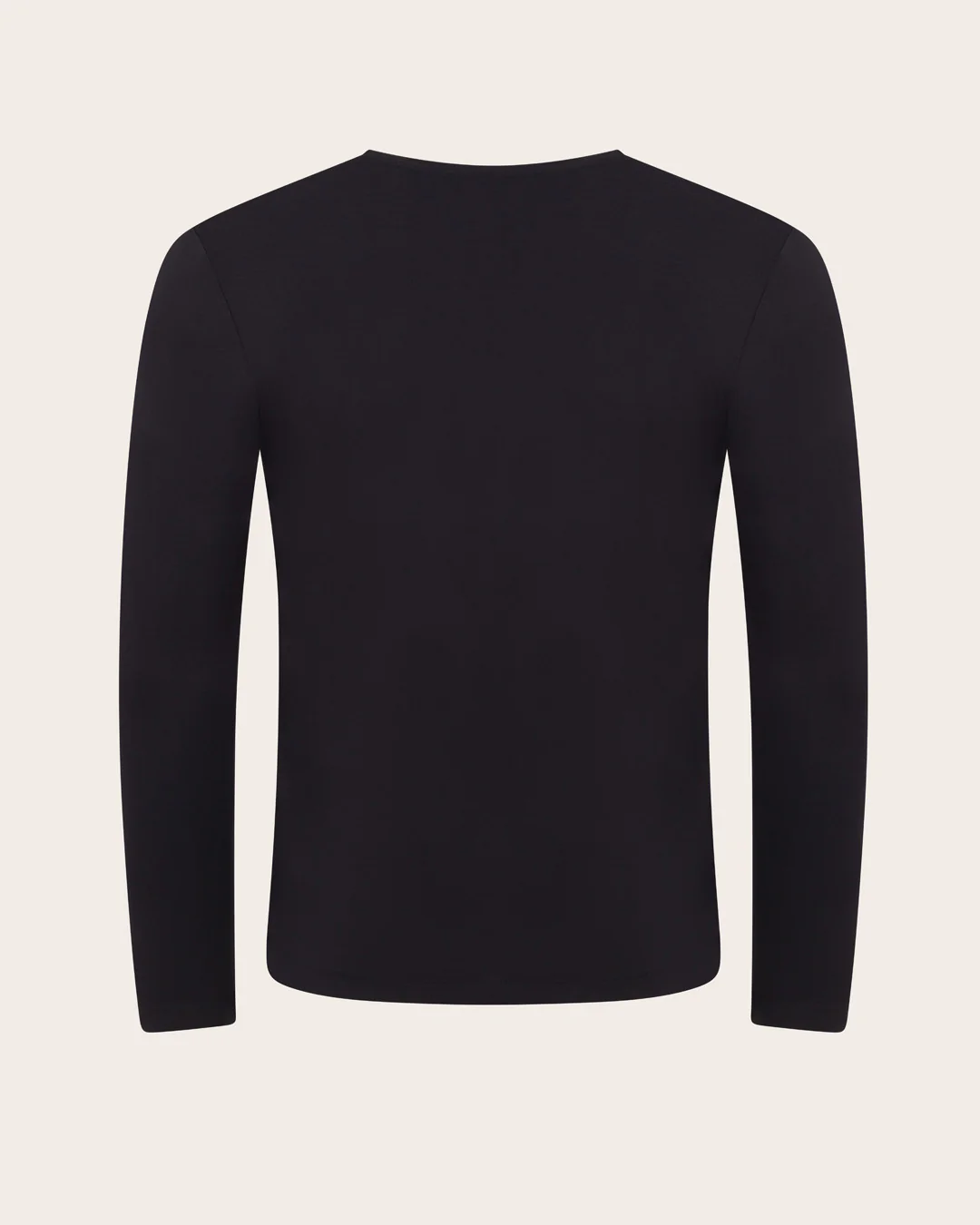 Men's Base Layer Long Sleeve Crew Neck T-Shirt - Black - Image 6