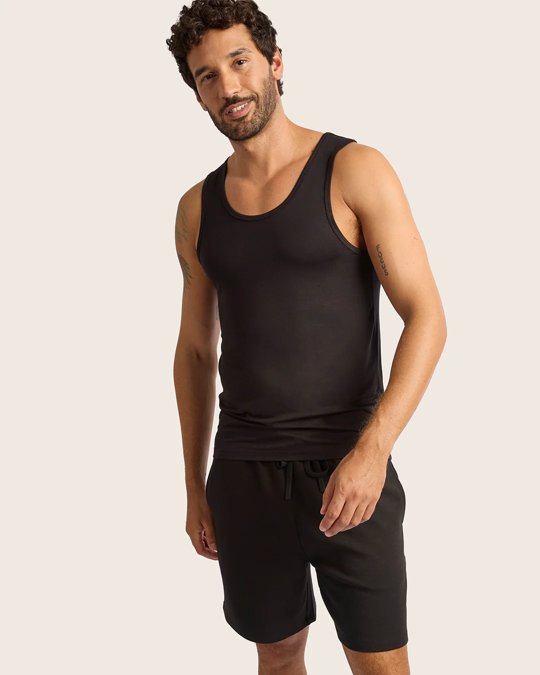 Men's Base Layer Tank Top - Black - Image 5