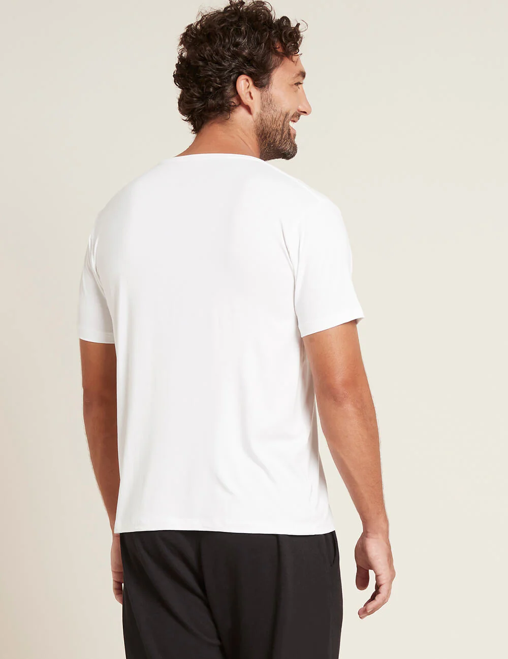 Men's Base Layer V-Neck T-Shirt - White - Image 10