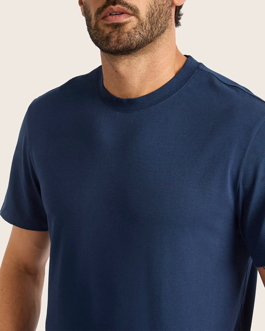 Men's Classic Crew Neck T-Shirt - Navy - Image 3