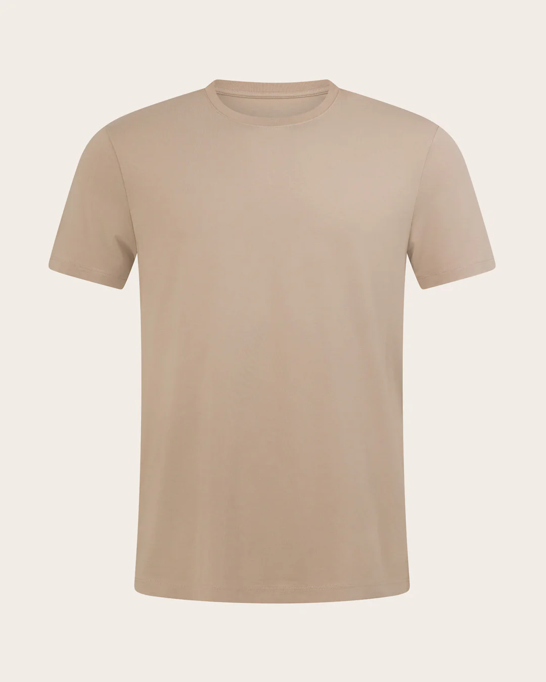 Men's Classic Crew Neck T-Shirt - Stone - Image 7