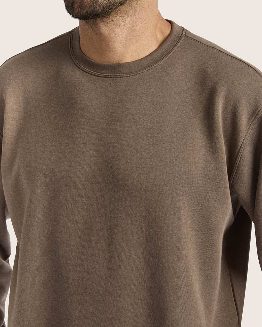 Men's Crew Neck Sweater - Oyster - Image 6
