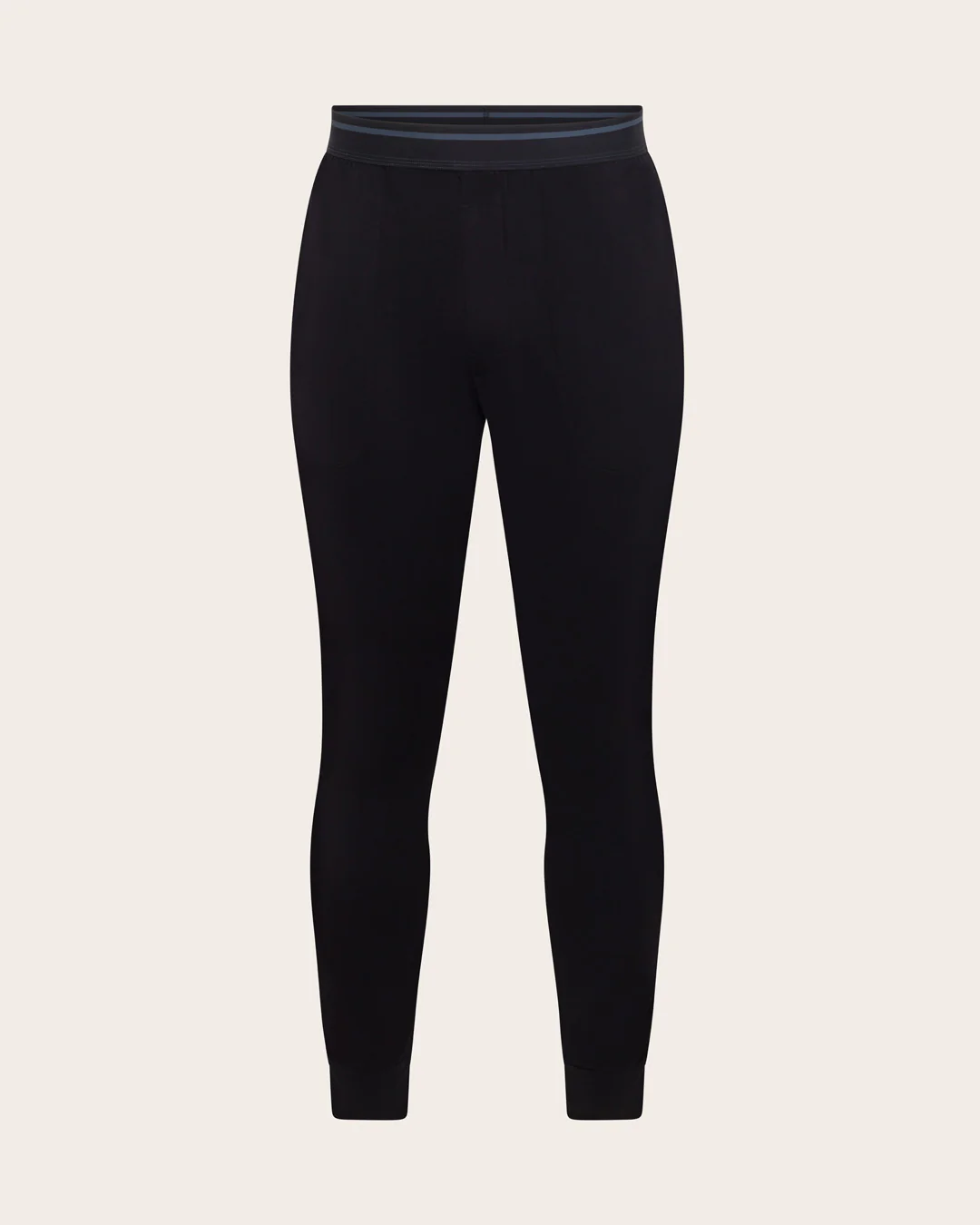 Men's Cuffed Sleep Pants - Black - Image 7