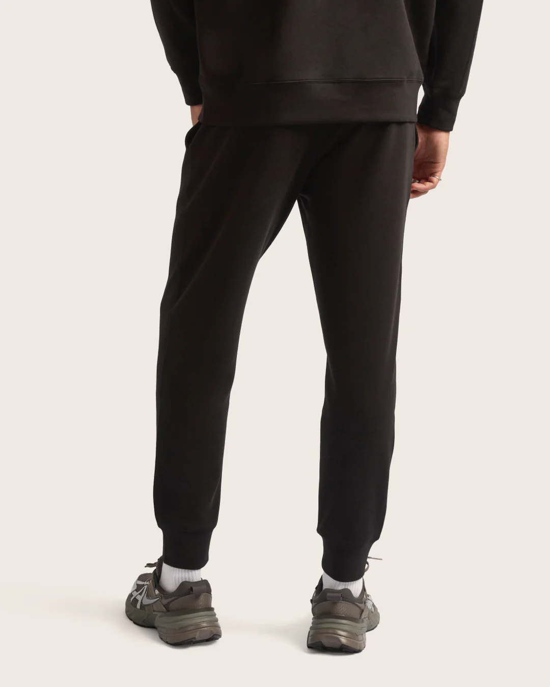 Men's Cuffed Sweat Pants - Black - Image 4