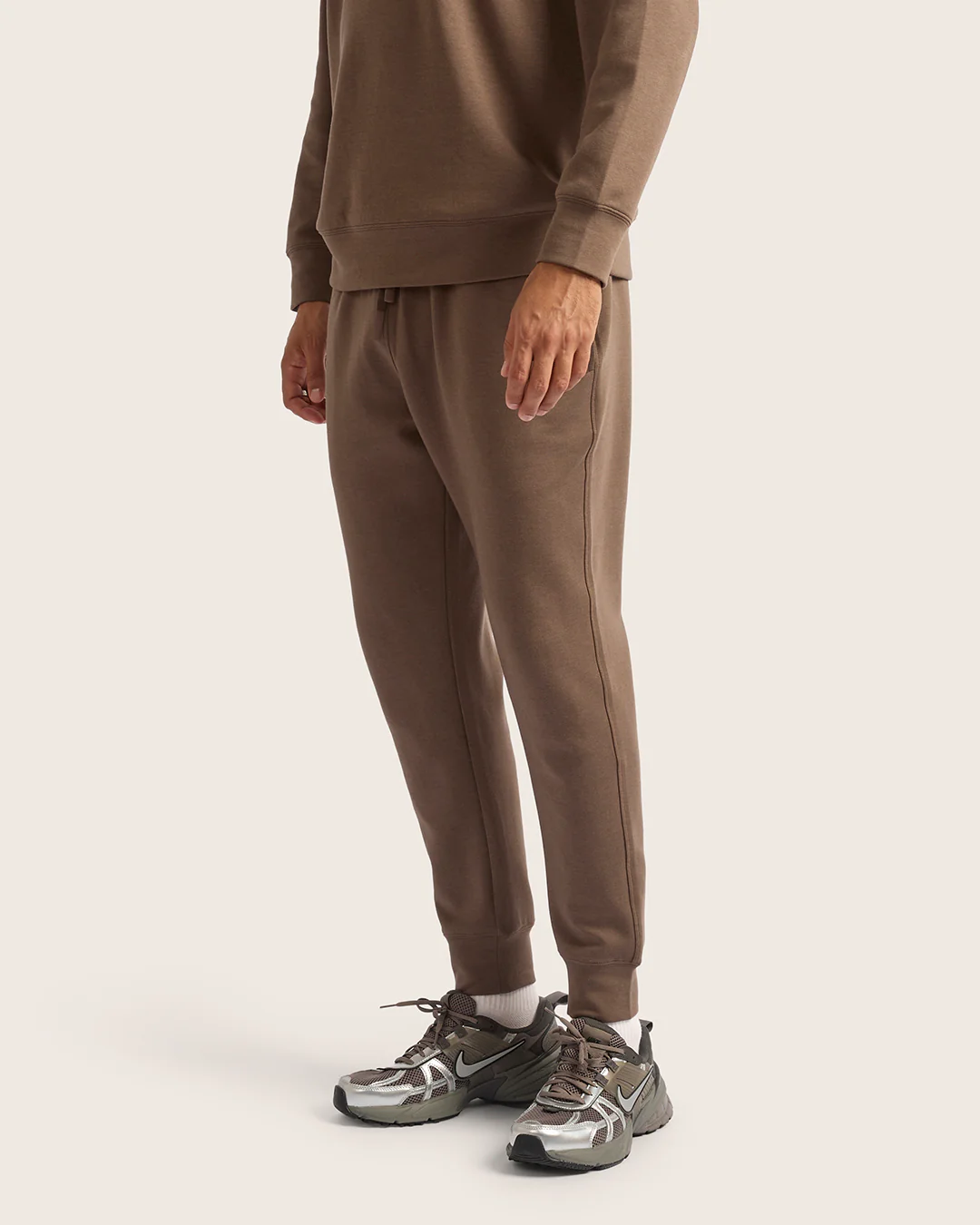 Men's Cuffed Sweat Pants - Oyster - Image 6