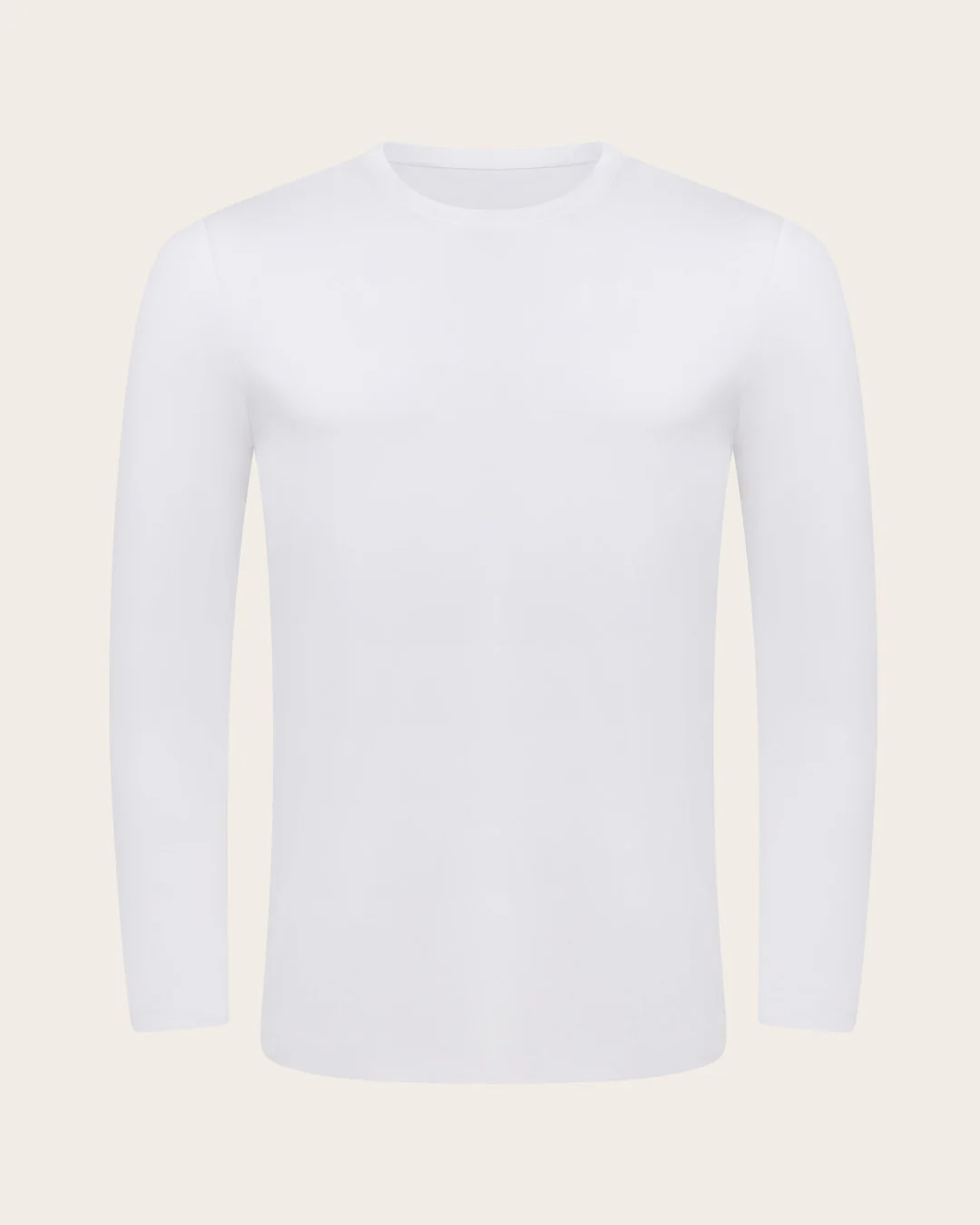 Men's Classic Long Sleeve T-Shirt - White - Image 7