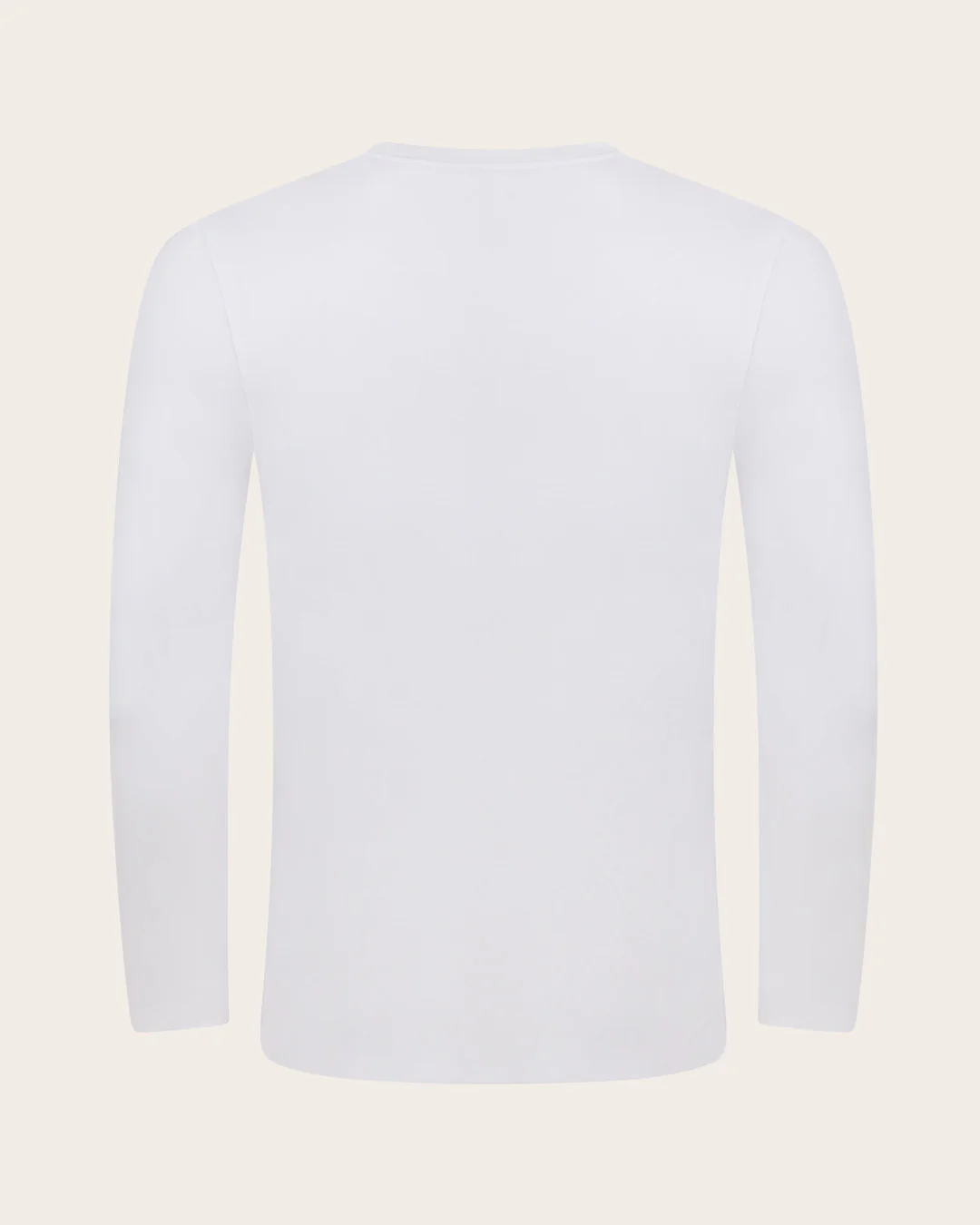 Men's Classic Long Sleeve T-Shirt - White - Image 8