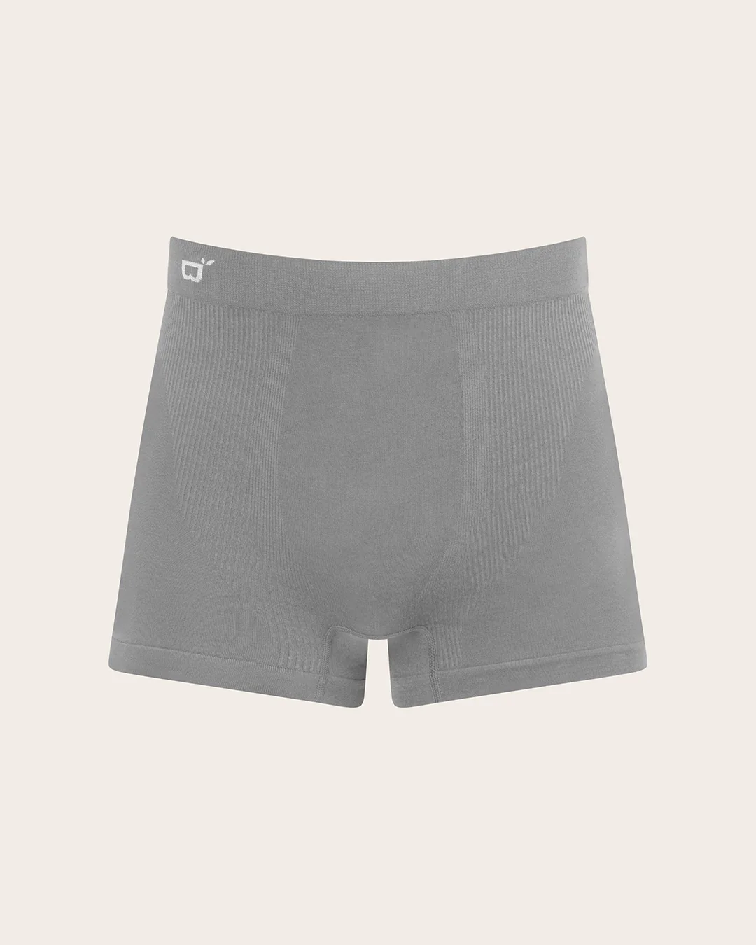 Men's Seamfree Boxer Briefs - Light Grey Marl - Image 7