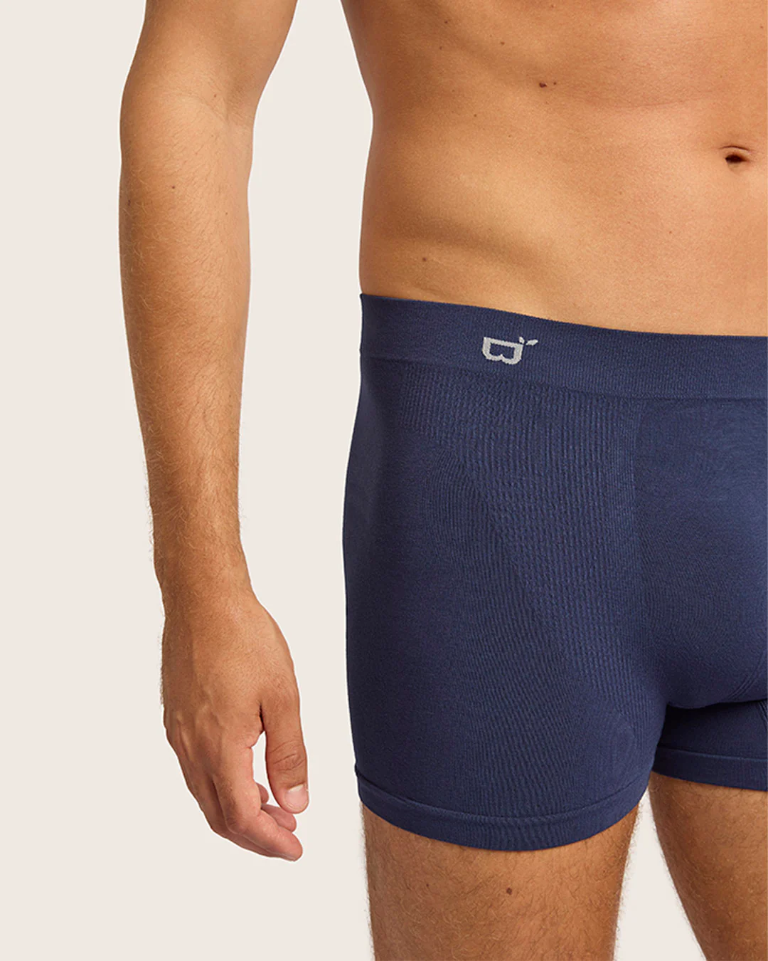Men's Seamfree Boxer Briefs - Navy - Image 4
