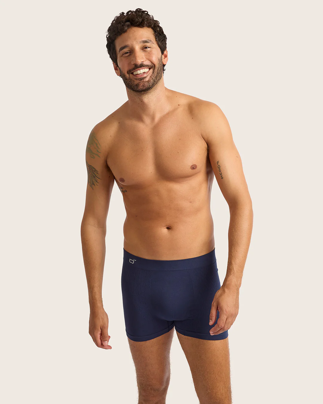 Men's Seamfree Boxer Briefs - Navy - Image 5