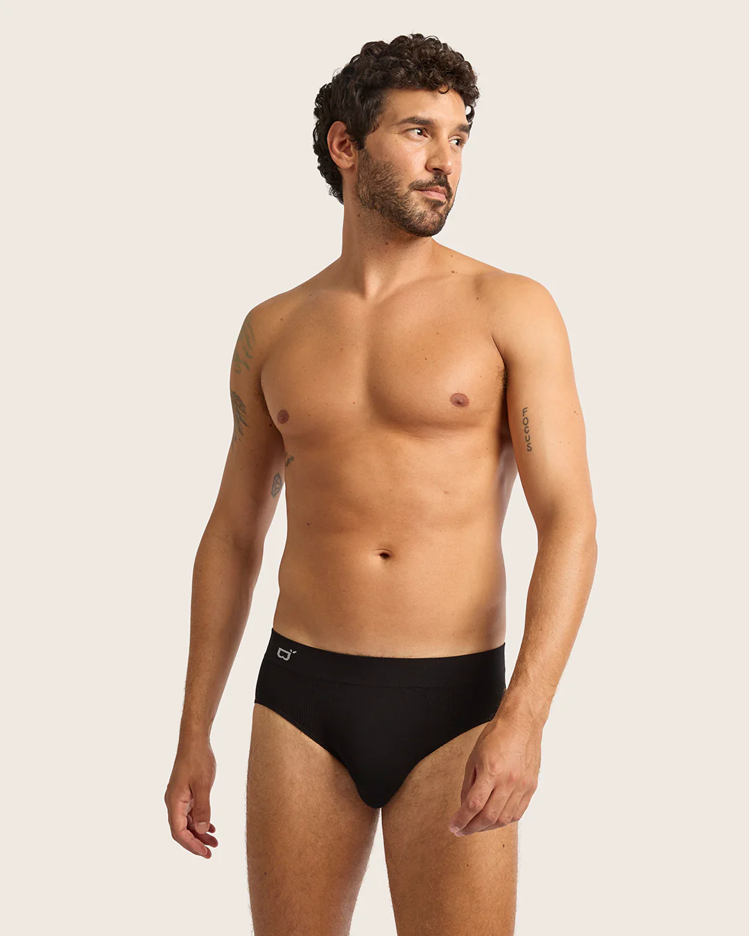 Men's Seamfree Briefs - Black - Image 5