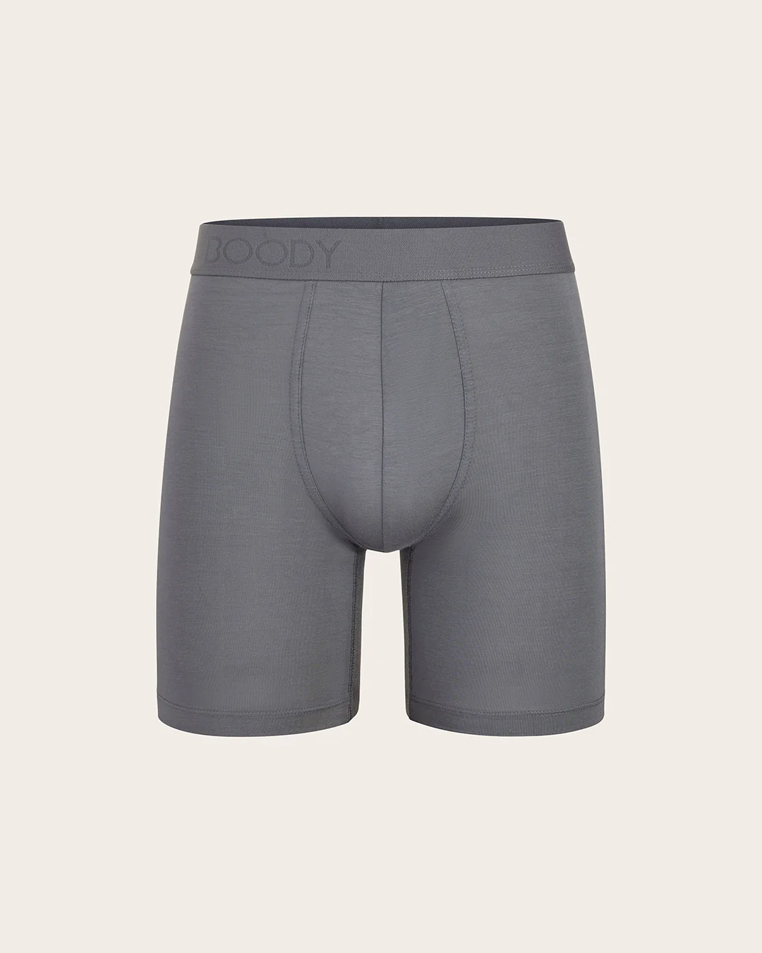 Men's Seamfree Mid-Length Boxer Briefs - Charcoal - Image 11