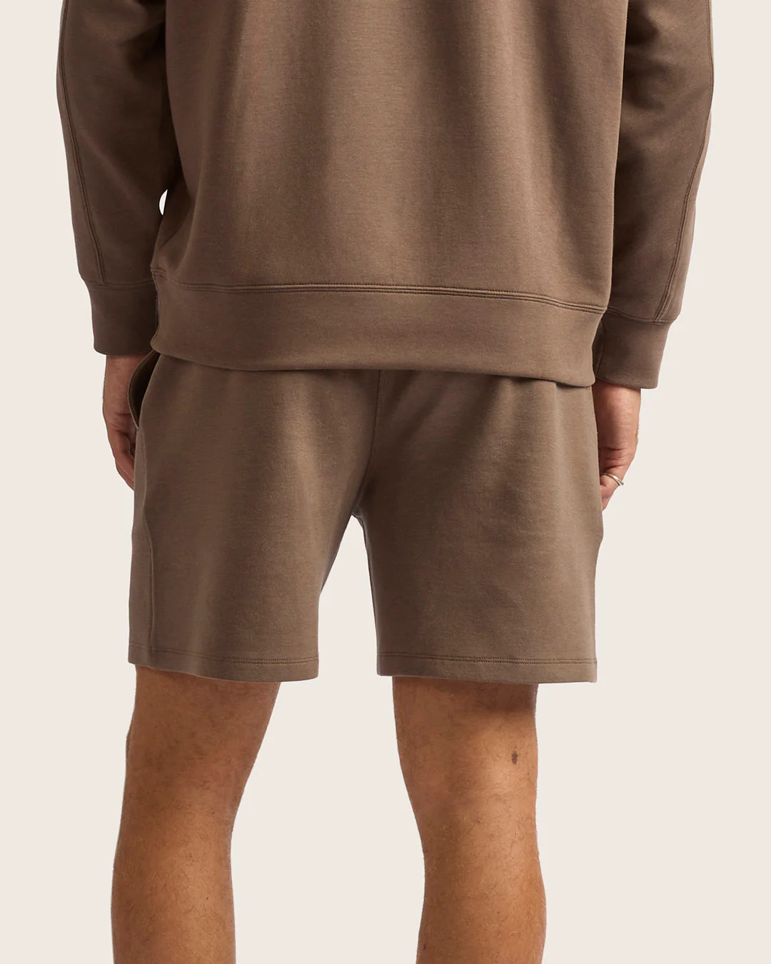 Men's Sweat Shorts 6" - Oyster - Image 3