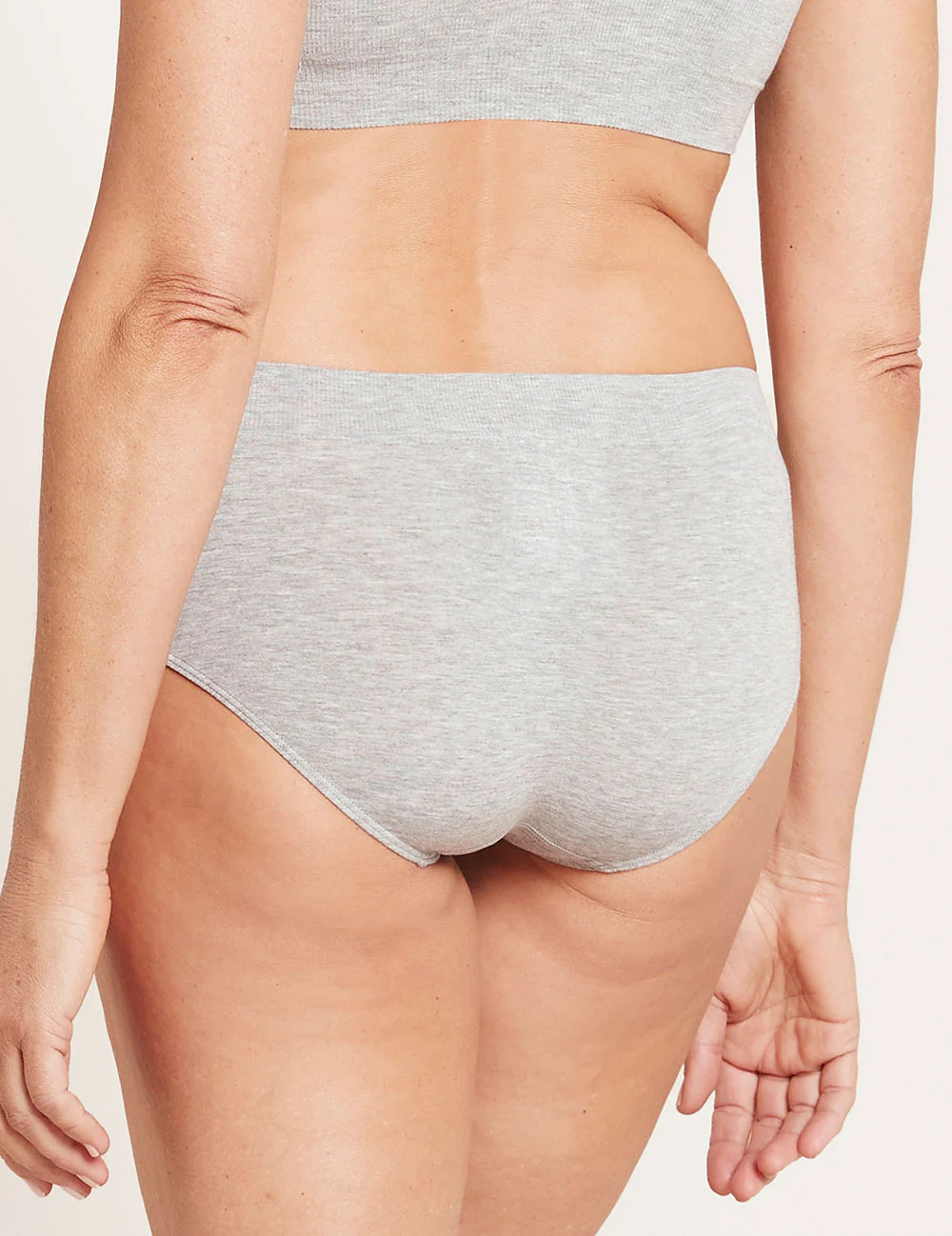 Midi Briefs - Light Grey Marl - Image 7