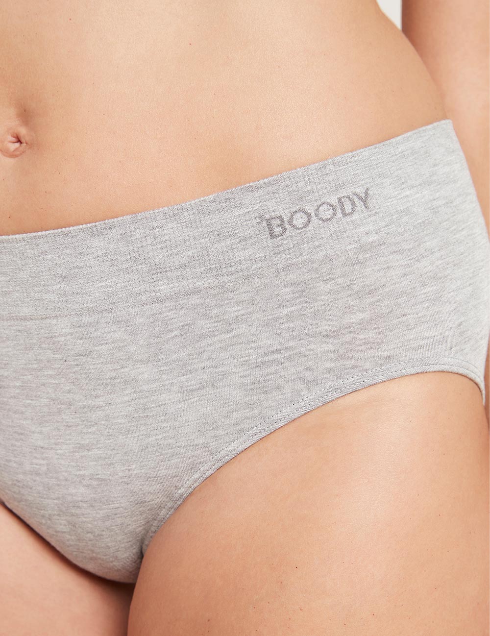 Midi Briefs - Light Grey Marl - Image 9