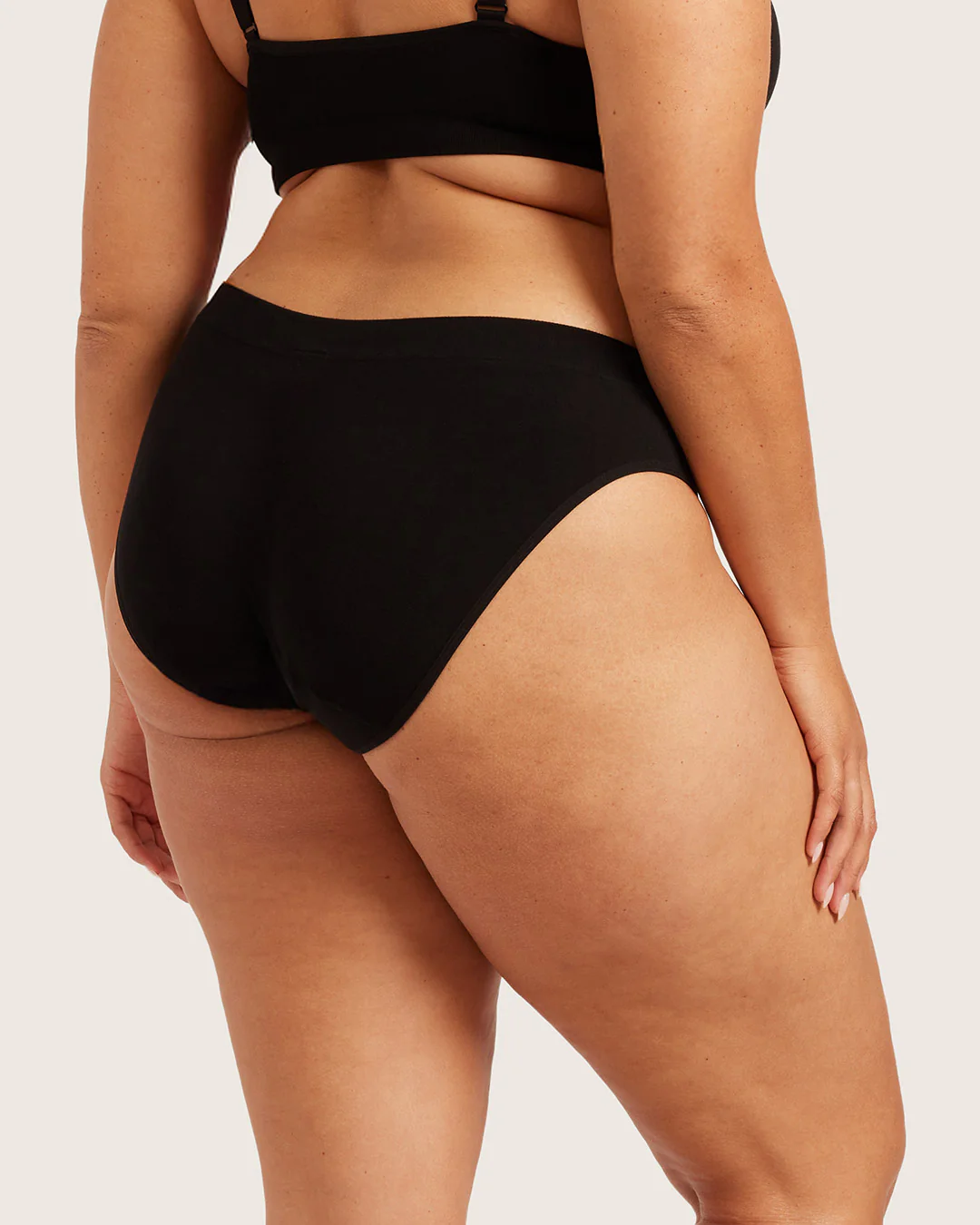 Period & Leak Proof - Classic Bikini - Light - Moderate - Black - Image 11
