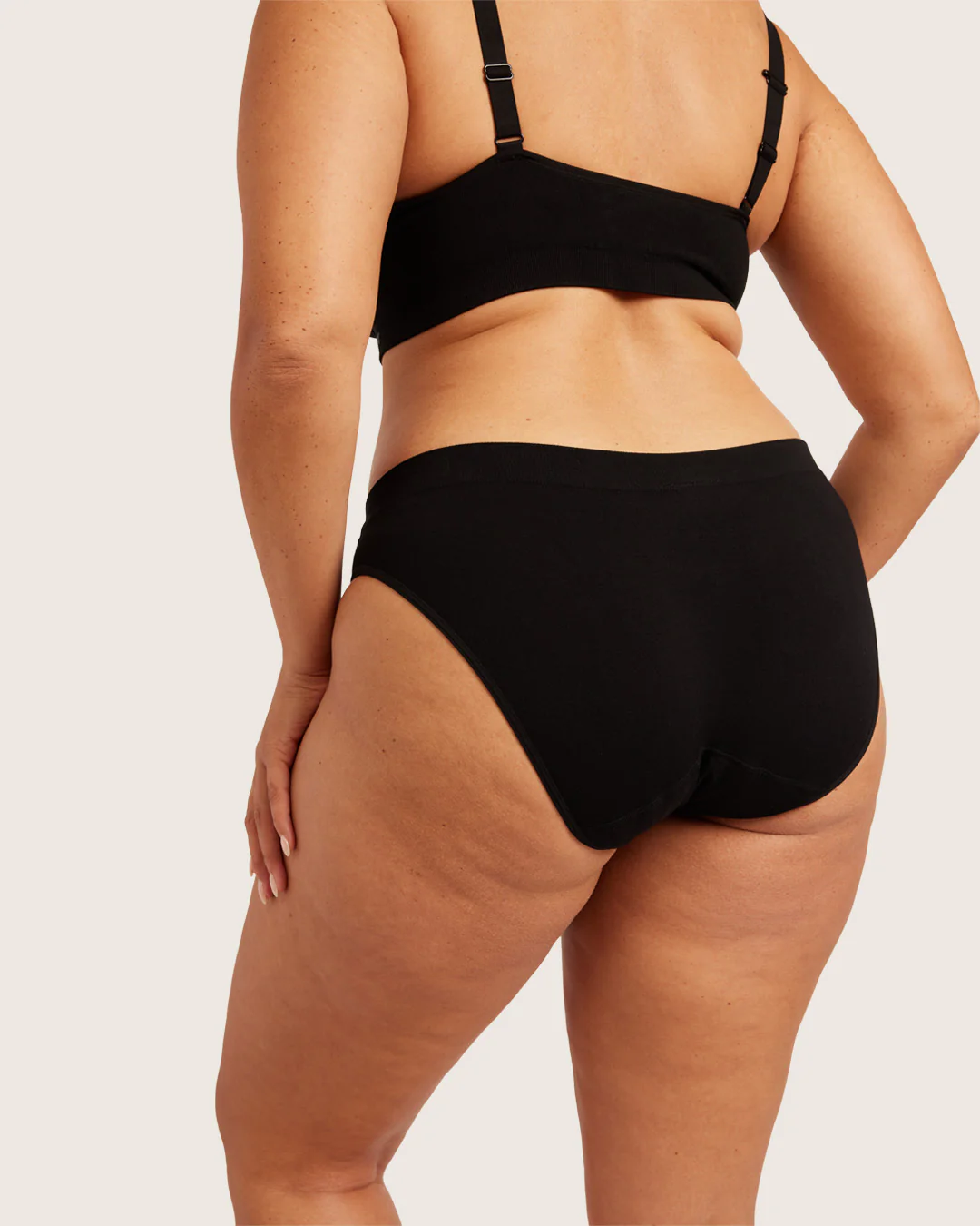 Period & Leak Proof - Classic Bikini - Light - Moderate - Black - Image 12