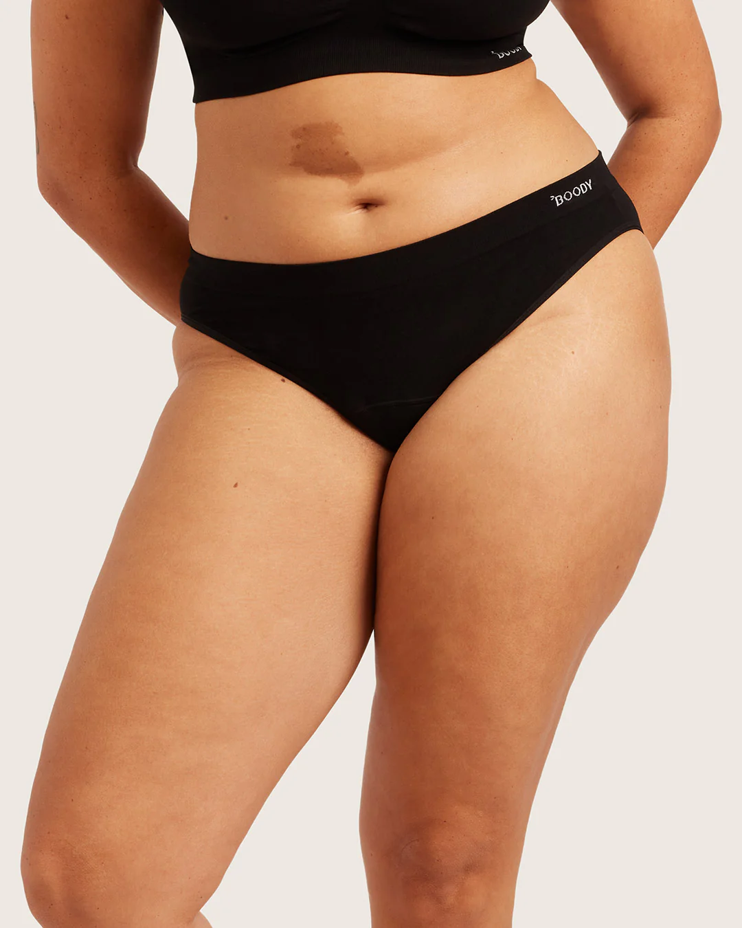 Period & Leak Proof - Classic Bikini - Light - Moderate - Black - Image 8