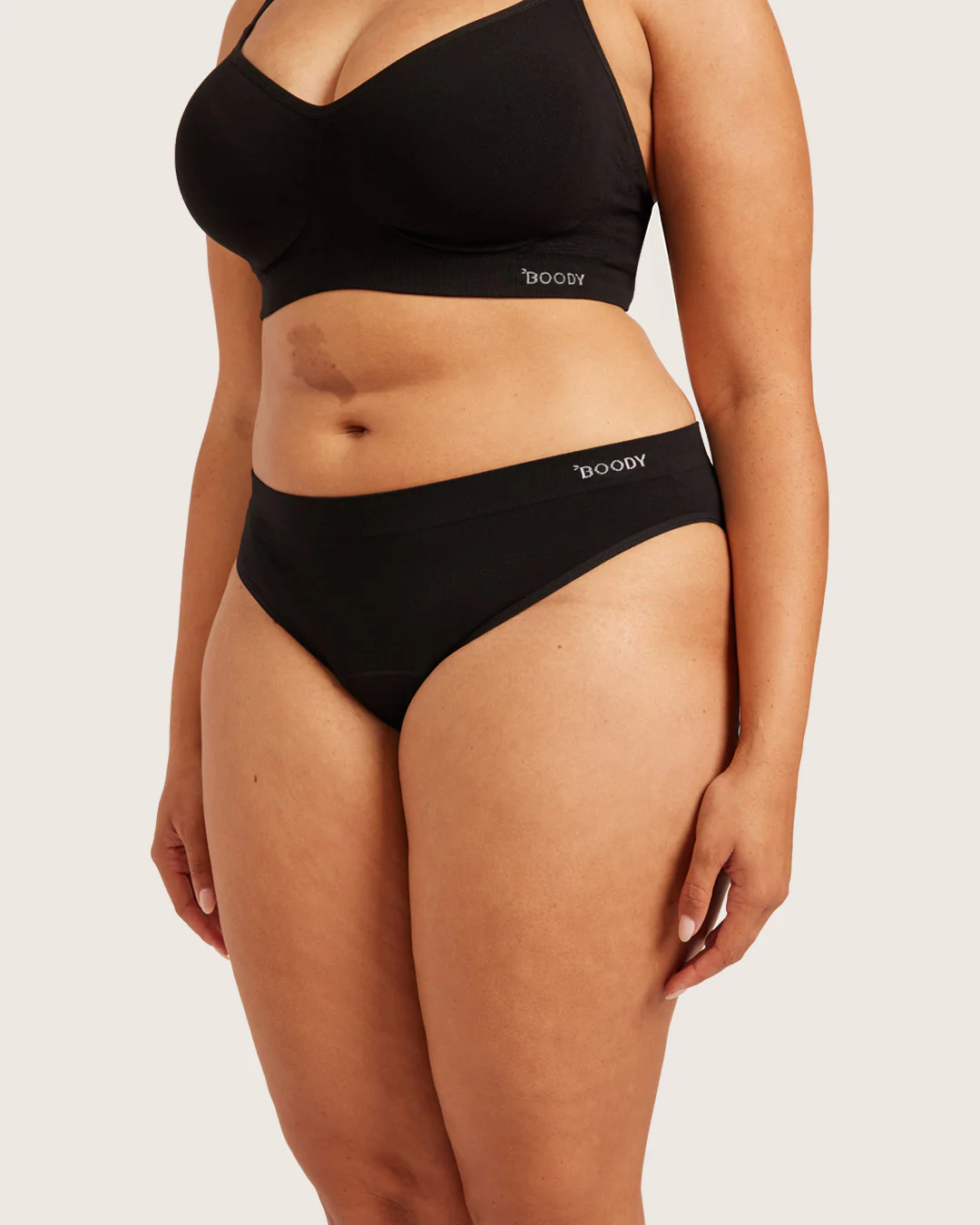 Period & Leak Proof - Classic Bikini - Light - Moderate - Black - Image 9