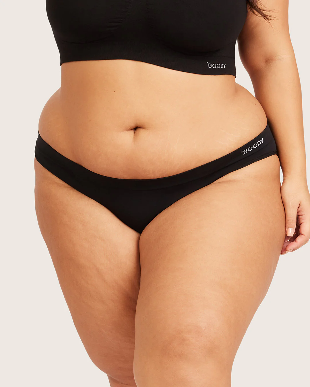 Period & Leak Proof - Hipster Bikini - Light - Black - Image 12